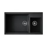 Кухонная мойка Omoikiri Tedori 86-2-LB-BL (4993932) Черный