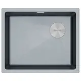 Кухонная мойка Paulmark Lumi 55 UNI-SKEW (555*440) Серый металлик 402/GRM