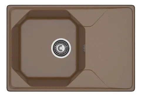 Кухонная мойка Granfest Unique 740L (740*500) Терракот