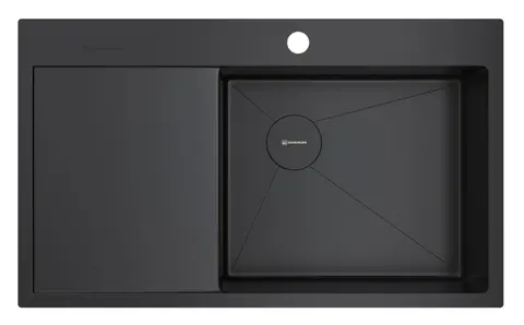 Кухонная мойка Omoikiri Akisame 86-GB-R Side (4997044) графит