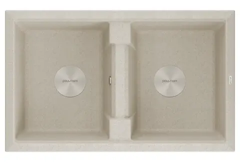 Кухонная мойка Paulmark Tandem 80/2 (810*500) Бежевый BE